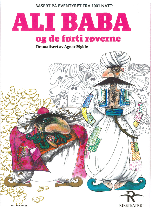Poster from The Norwegian Touring Theatre's production Ali Baba and the Forty Thieves (2010).